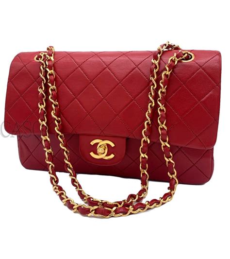 CHANEL BORSA 19 MEDIA IN PELLE DI AGNELLO ROSSA